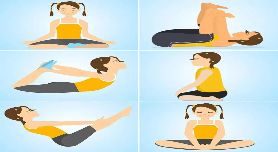 Person doing morning yoga and exercise”