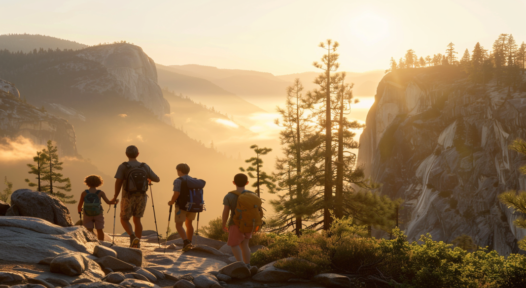 Happy family exploring autumn travel destinations around the world