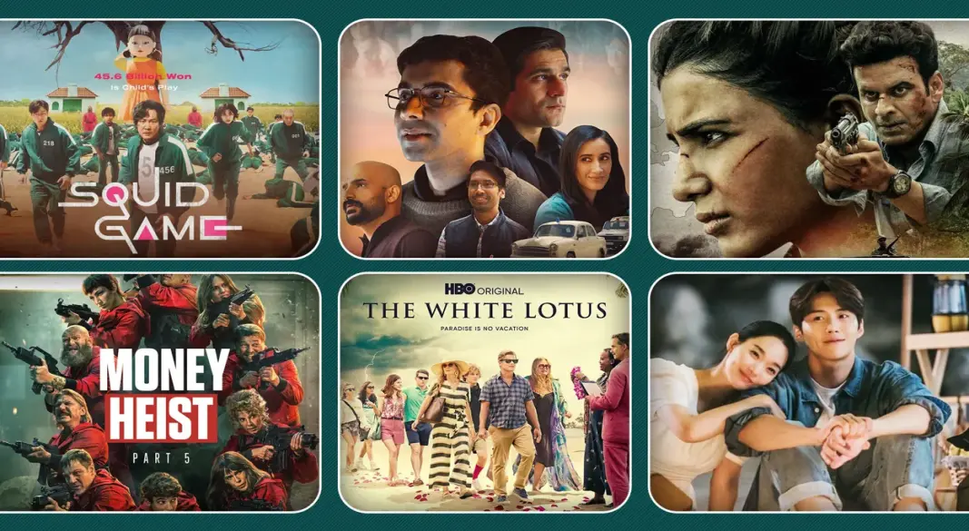 Collection of posters from popular international TV shows