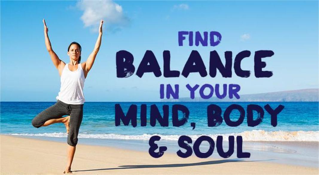 People practicing yoga, meditation, and fitness activities in nature