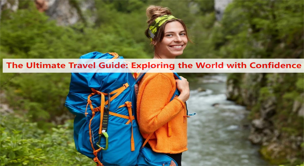 “Traveler exploring a scenic destination with backpack”