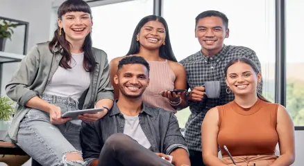 Young professional working on career growth