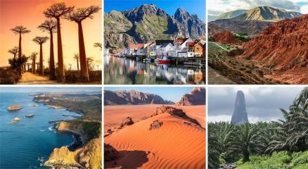 Traveler experiencing unique destinations like Petra, Lapland, Sundarbans, and Mongolia