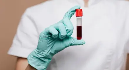 “AI-powered medical blood test detecting cancer cells”